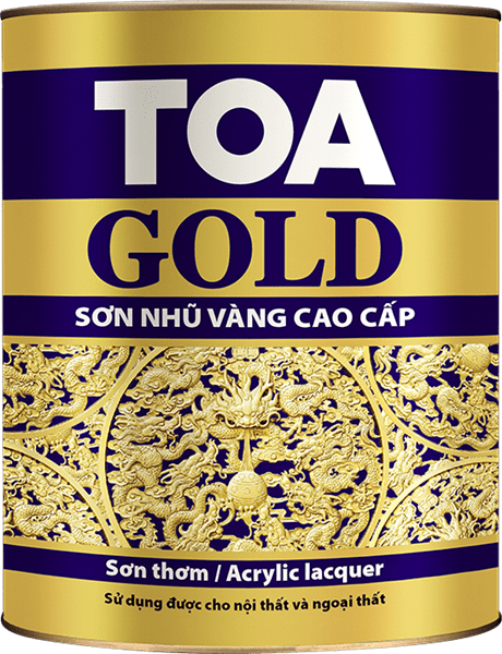 TOA Gold Lacquer (nhũ vàng - AU7900) - 875ML 1 TOA Gold Lacquer (nhũ vàng - AU7900) - 875ML