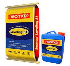NEOMAX LEVELING 81 - Hệ vữa tự san bằng tính năng cao. (Làm lớp chống thấm và chống mài mòn cho sàn độ dày 2-5mm) - 29.5kg /bộ