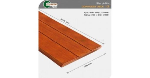 CONWOOD DECK 12" 3IN1 (25mm x 300mm x 3050mm) - Thanh