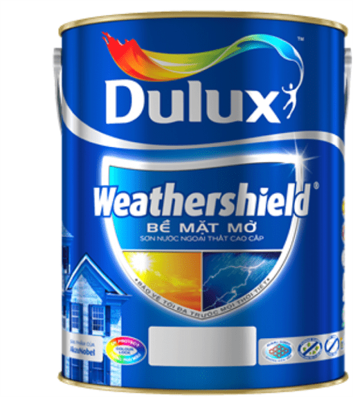Sơn nước ngoại thất cao cấp DULUX WEATHERSHIELD Bề Mặt Mờ - BJ9 - 15L 1 Sơn nước ngoại thất cao cấp DULUX WEATHERSHIELD Bề Mặt Mờ - BJ9 - 15L