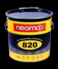 NEOMAX 820 - Chống thấm polyurethane, gốc dung môi, Thùng Thiếc (Chống thấm đàn hồi, có độ bền kéo đứt tốt và độ giãn dài cao, tính năng bám dính và khả năng che phủ các vết nứt tuyệt vời) - 8kg/thùng