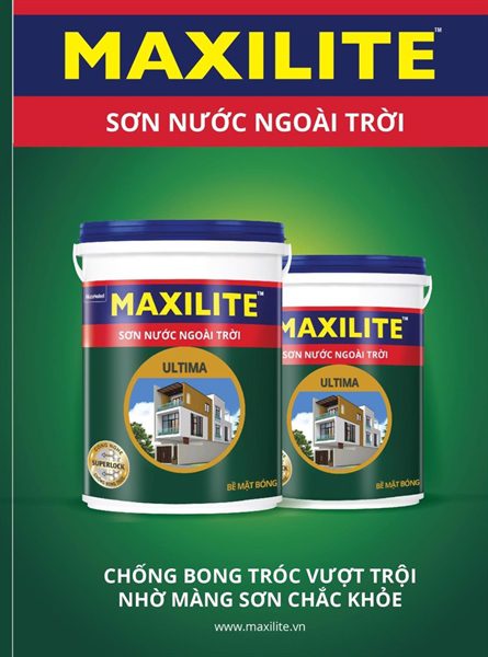 Sơn nước ngoài trời MAXILITE UL TIMA Bề Mặt Bóng - LU1(*) - 5L 1 Sơn nước ngoài trời MAXILITE UL TIMA Bề Mặt Bóng - LU1(*) - 5L