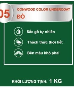 CONWOOD COLOR UNDERCOAT 05 ĐỎ 1KG - Lon
