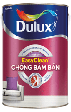 Sơn nước nội thất cao cấp DULUX EASYCLEAN CHỐNG BÁM BẨN Bề mặt Bóng - Z966B - 5L 1 Sơn nước nội thất cao cấp DULUX EASYCLEAN CHỐNG BÁM BẨN Bề mặt Bóng - Z966B - 5L